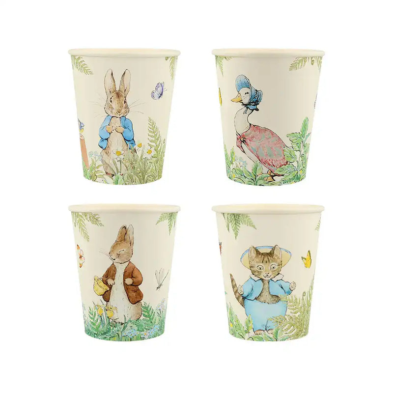 Peter Rabbit In The Garden Cups (x8) Kids Party