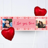 Photo Heart Collage Personalised Party Banner Personalised Banner