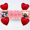 Photo Heart Collage Personalised Party Banner Personalised Banner