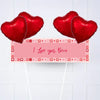 Photo Heart Collage Personalised Party Banner Personalised Banner