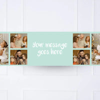 Coloured Collage Personalised Party Banner Blue None Personalised Banner
