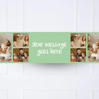 Coloured Collage Personalised Party Banner Green None Personalised Banner