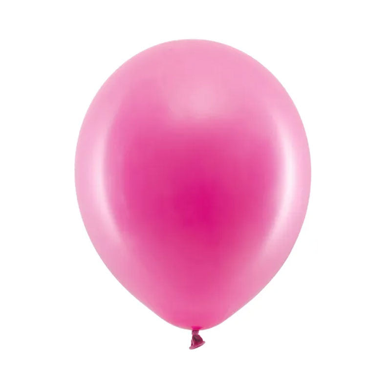 Pastel Latex Balloons - Bright Pink (x10)