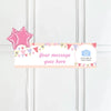 Pink Bunting Personalised Party Banner Yes 2 Balloons Personalised Banner