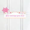 Pink Bunting Personalised Party Banner No 2 Balloons Personalised Banner