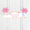 Pink Bunting Personalised Party Banner Yes 4 Balloons Personalised Banner