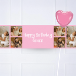 Coloured Collage Personalised Party Banner