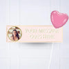 Pink Pastel Perfection Personalised Party Banner Yes 1 Balloon Personalised Banner