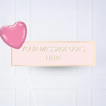 Pink Pastel Perfection Personalised Party Banner No 1 Balloon Personalised Banner
