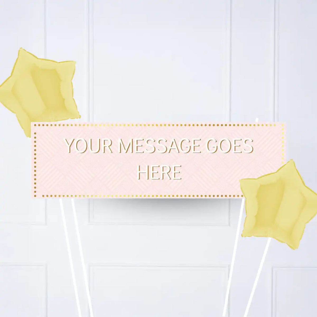 Pink Pastel Perfection Personalised Party Banner No 2 Balloons Personalised Banner