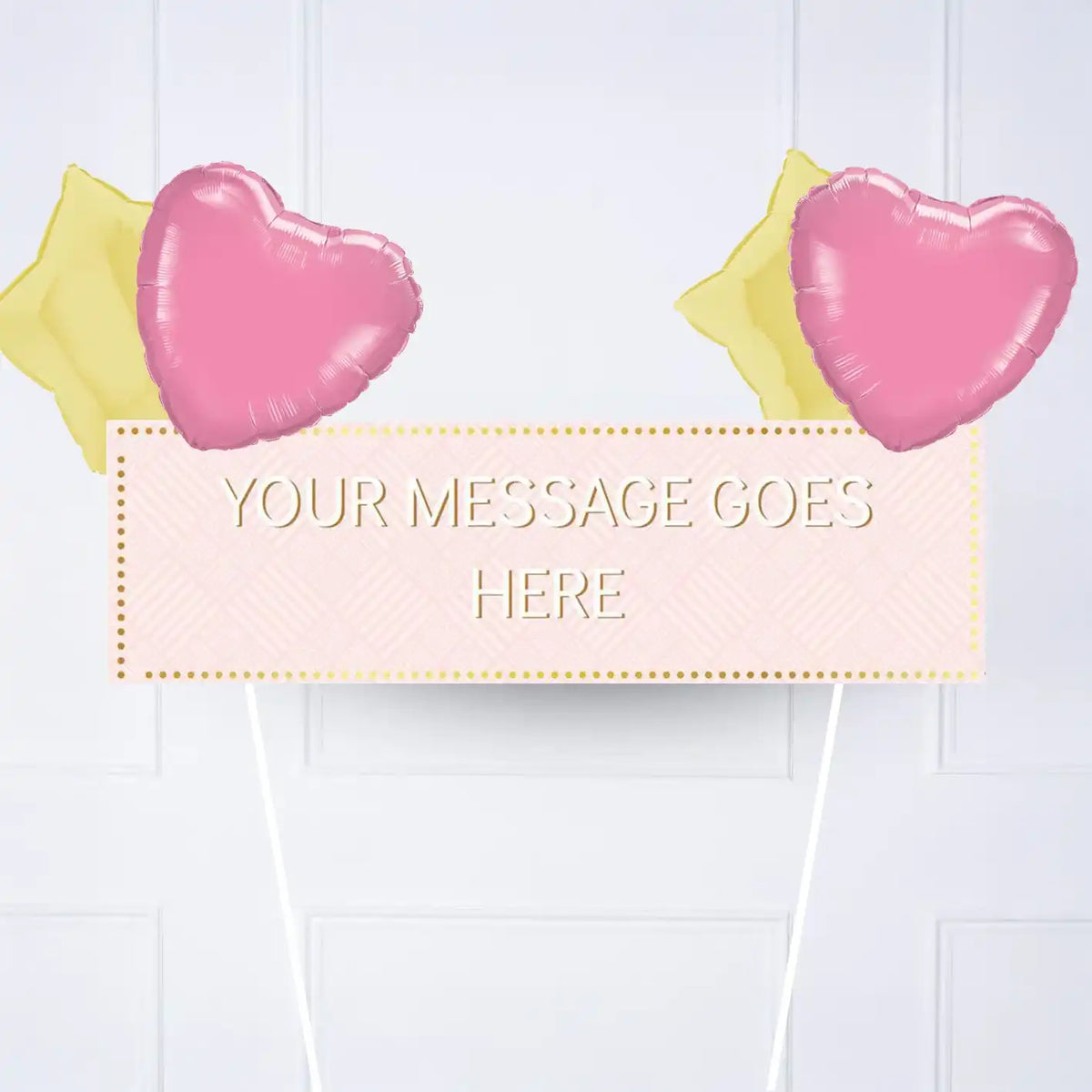 Pink Pastel Perfection Personalised Party Banner No 4 Balloons Personalised Banner