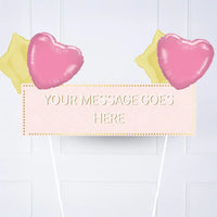 Pink Pastel Perfection Personalised Party Banner No 4 Balloons Personalised Banner