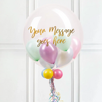Personalised Bubble Balloon in a Box – Pretty Pastels None Personalised Balloons