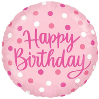 Deluxe Personalised Balloon Bunch - 40th Birthday Gold & Pink Personalised Balloons