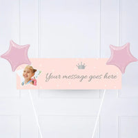 Princess Perfection Personalised Party Banner Yes 2 Balloons Personalised Banner