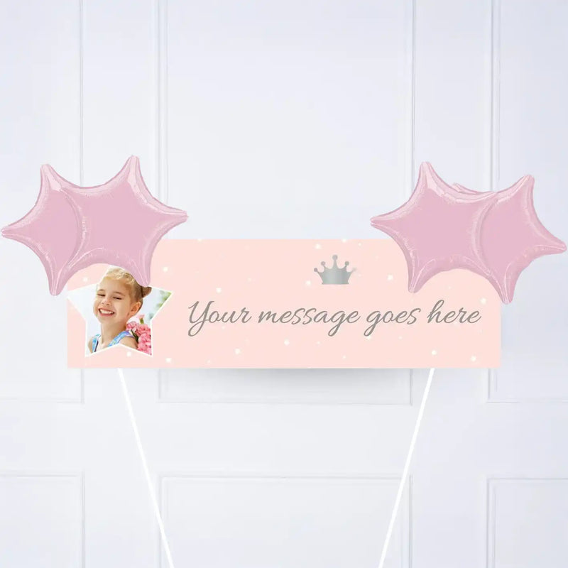 Princess Perfection Personalised Party Banner Yes 4 Balloons Personalised Banner