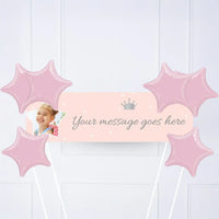 Princess Perfection Personalised Party Banner Yes 6 Balloons Personalised Banner