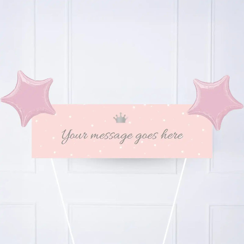 Princess Perfection Personalised Party Banner No 2 Balloons Personalised Banner