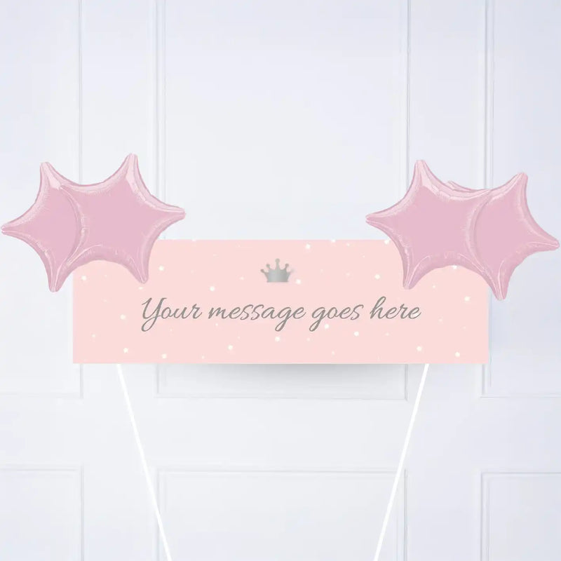 Princess Perfection Personalised Party Banner No 4 Balloons Personalised Banner