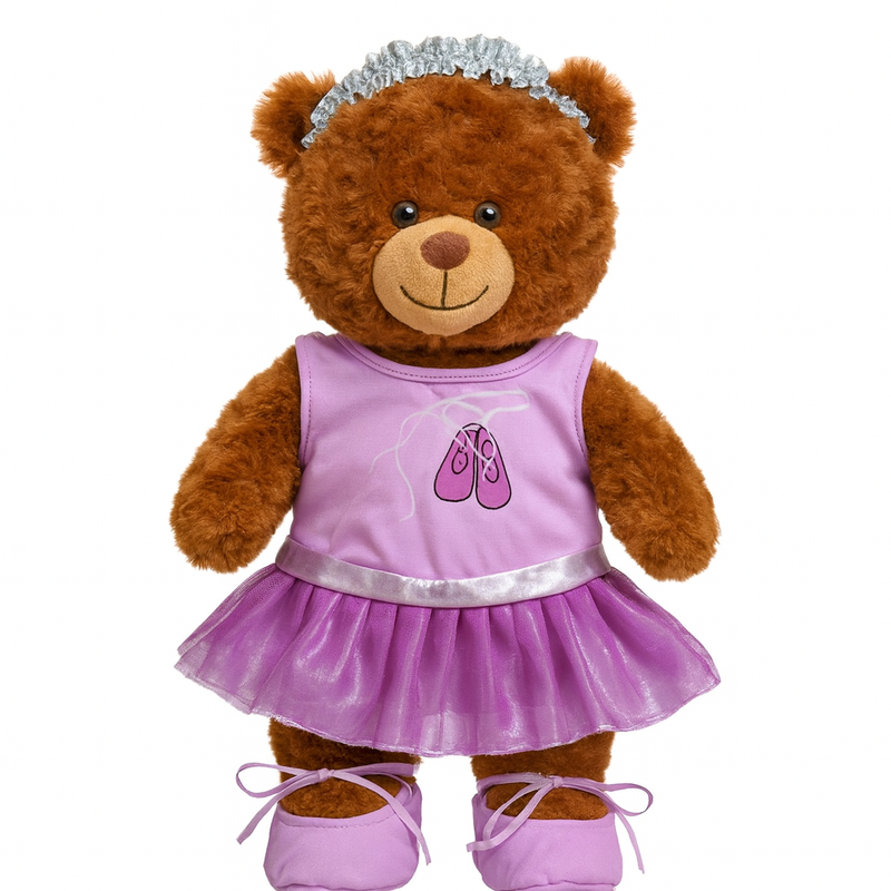 Purple Ballerina Dress Teddy Bear Outfit Make a Bear