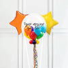 Personalised Bubble Balloon in a Box – Rainbow 2 Extra Balloons Personalised Balloons