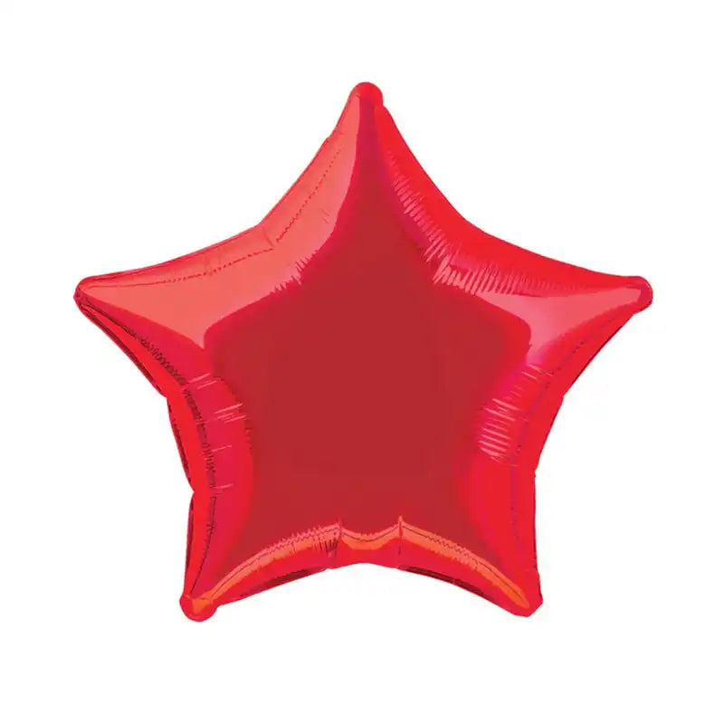 Red Star Foil Balloon - 20" General Party