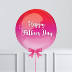 Personalised Orb Balloon - Pink & Red Ombre