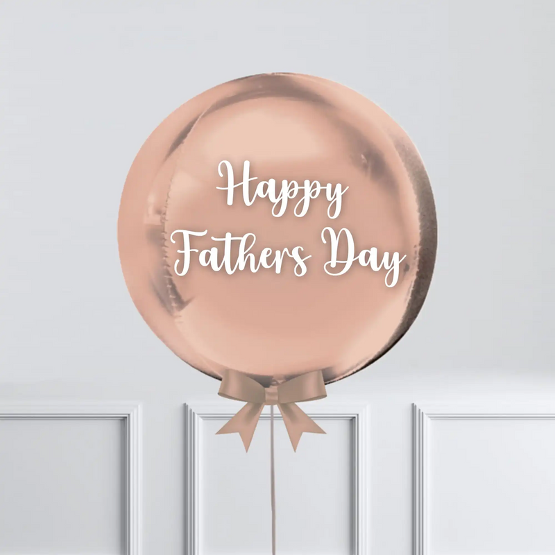 Personalised Orb Balloon - Rose Gold Personalised Balloons