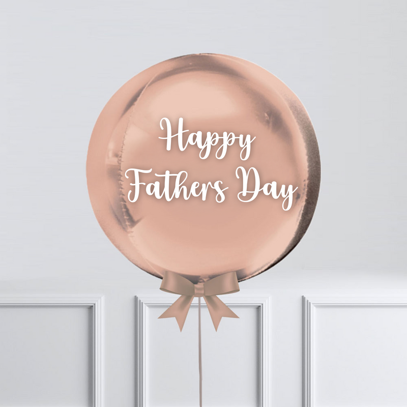 Personalised Orb Balloon - Rose Gold
