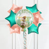 Personalised Bubble Balloon in a Box - Rose Garden 6 Extra Balloons Personalised Balloons