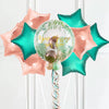 Personalised Bubble Balloon in a Box - Rose Garden 8 Extra Balloons Personalised Balloons