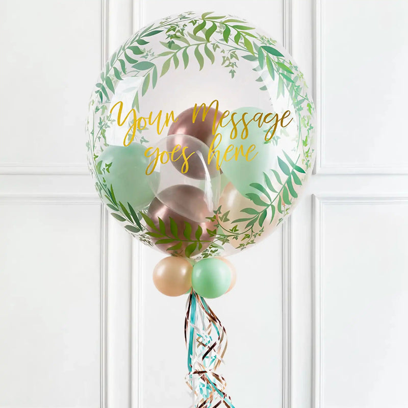 Personalised Bubble Balloon in a Box - Rose Garden None Personalised Balloons