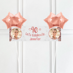 Rose Gold 40th Personalised Party Banner