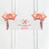 Rose Gold 50th Personalised Party Banner No 4 Balloons Personalised Banner
