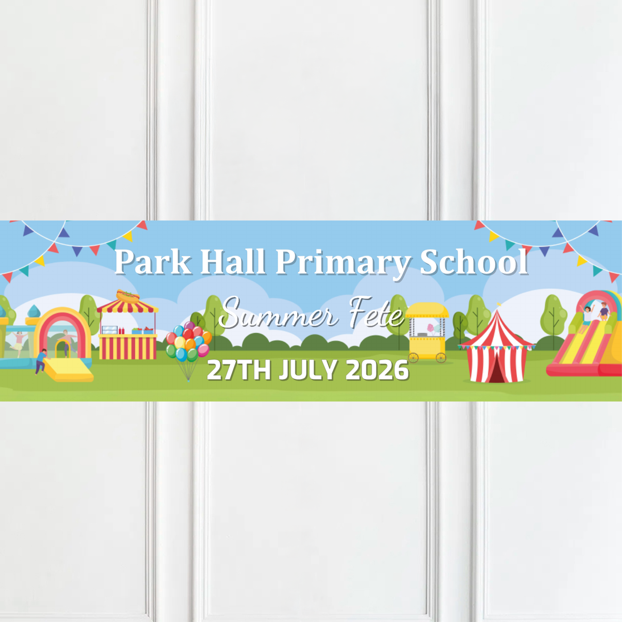 School Fete Personalised Party Banner Personalised Banner