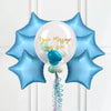 Personalised Bubble Balloon in a Box – Sea Foam 6 Extra Balloons Personalised Balloons