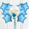 Personalised Bubble Balloon in a Box – Sea Foam 8 Extra Balloons Personalised Balloons