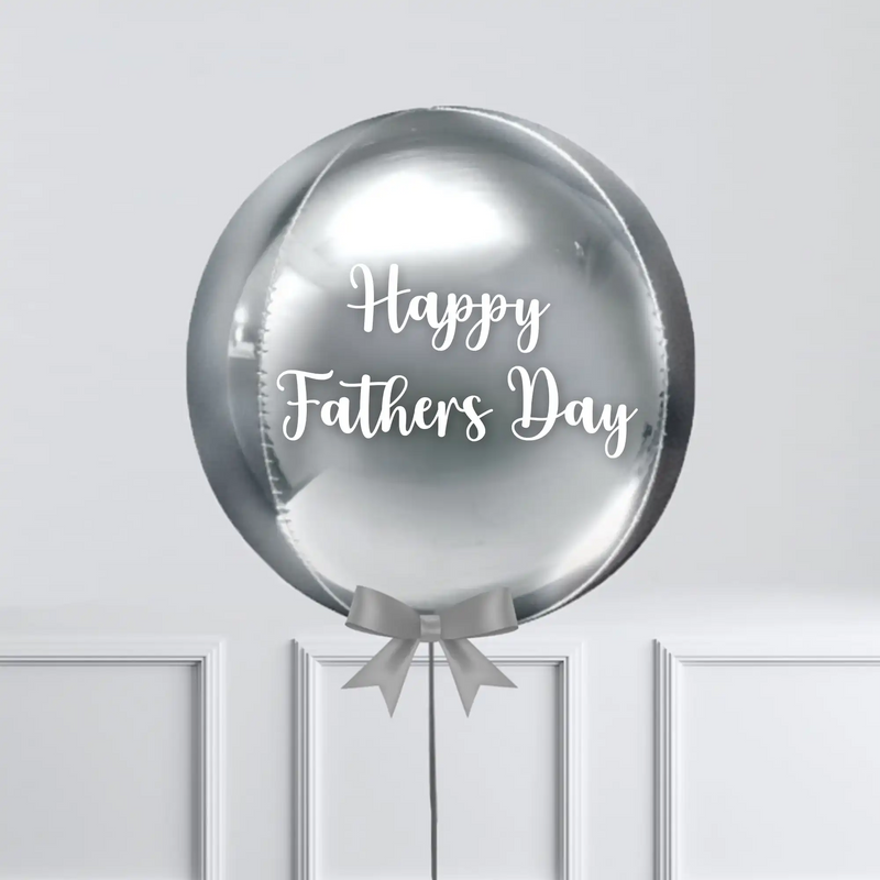Personalised Orb Balloon - Silver Personalised Balloons