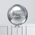 Personalised Orb Balloon - Silver