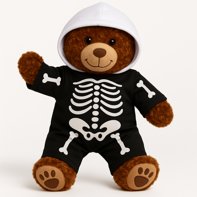 Skeleton Onesie Teddy Bear Outfit Make a Bear