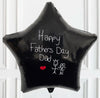 Personalised Hand-drawn balloons - Black and Gold Star Bundle Personalised Balloons
