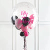 Personalised Bubble Balloon in a Box - Stylish Hearts None Personalised Balloons