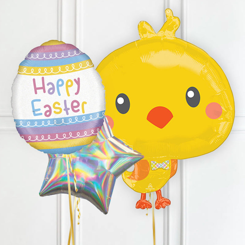 Supershape Easter Chick & Egg Balloon Bunch