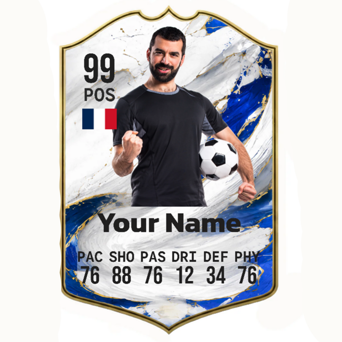 Personalised Football Player Card - Superstar! Monster Parties