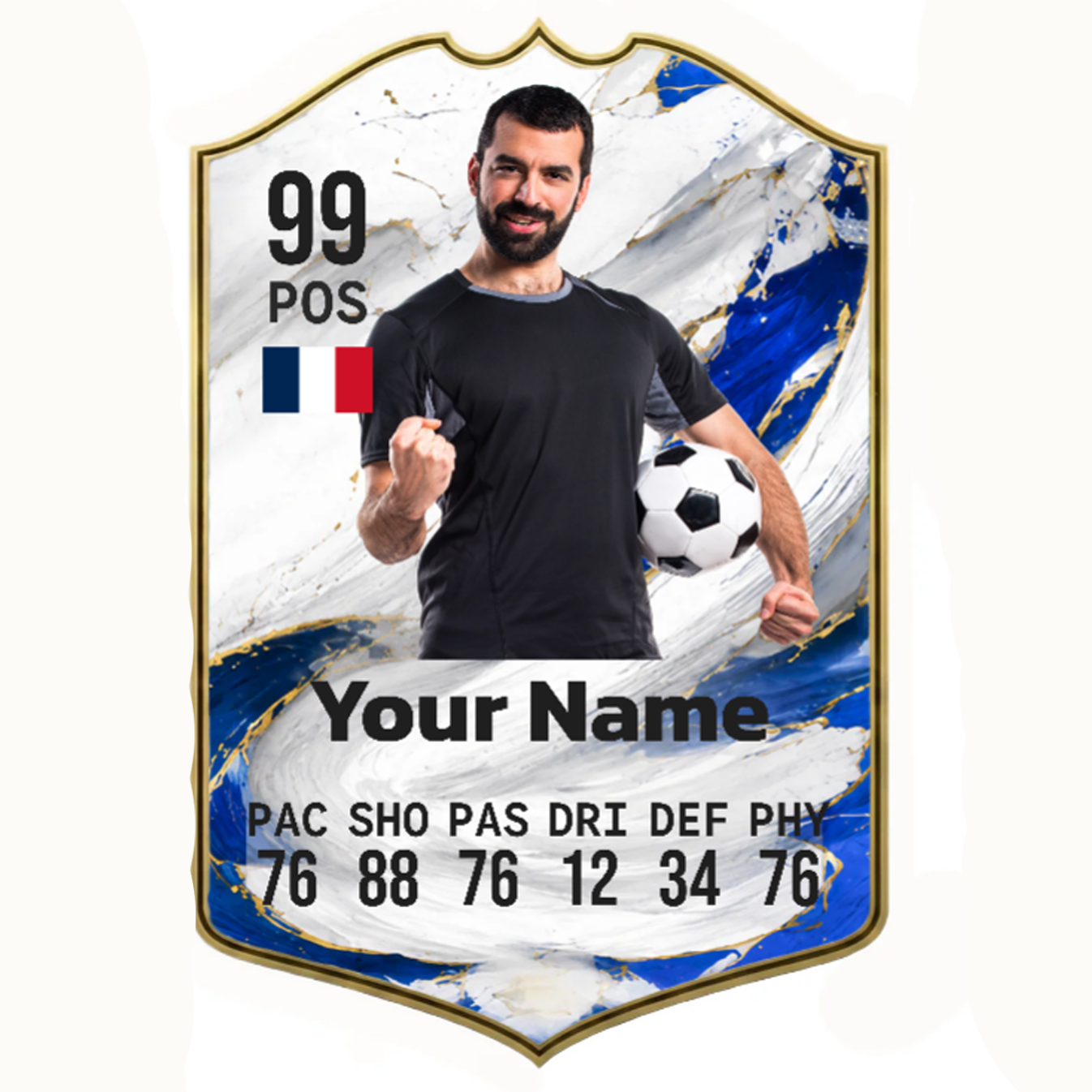 Personalised Football Player Card - Superstar! Monster Parties