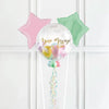Personalised Bubble Balloon in a Box - Sweet Baby 2 Extra Balloons Personalised Balloons