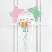 Personalised Bubble Balloon in a Box - Sweet Baby 2 Extra Balloons Personalised Balloons