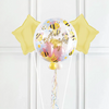 Personalised Bubble Balloon in a Box - Sweet Bees & Daisies 2 Extra Balloons Personalised Balloons