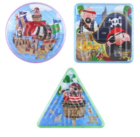 Pirate Puzzle Mazes (x4) Kids Party