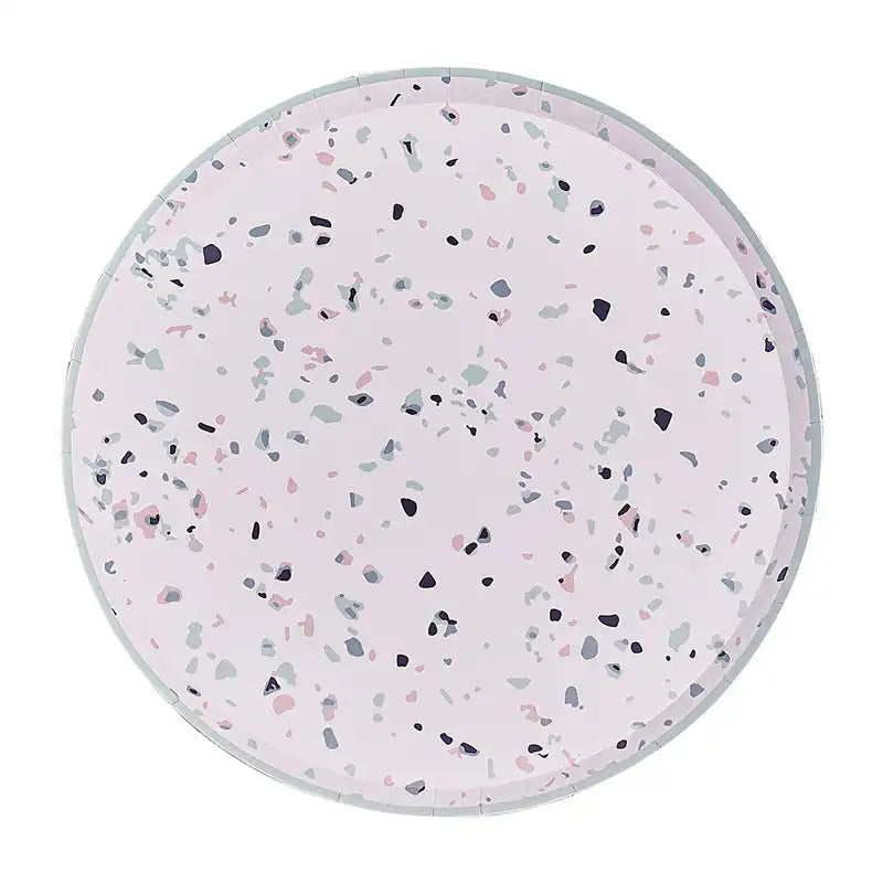 Terrazzo Print Paper Plates (x8) General Party